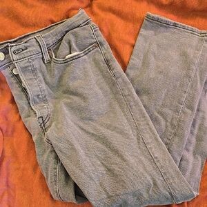Levi's Wedgie Gray Denim Jeans